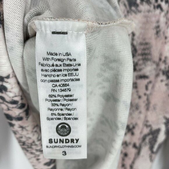 Sundry Shirt Snake Print Sweatshirt - Picture 6 of 7